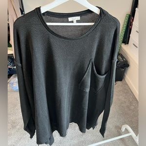 Oversized black long sleeve